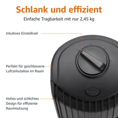 Ventilator turn Amazon Basics, 71 cm