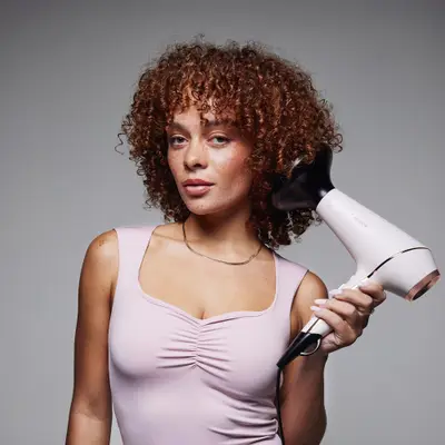Uscator de par profesional Proluxe (1850-2400W), alb/rose gold