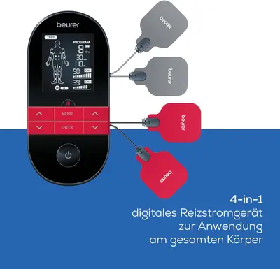 Beurer EM 59 Heat - Electrostimulator TENS/EMS 4-in-1 cu caldura